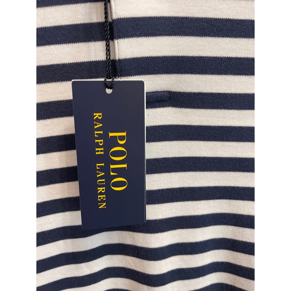 Polo Ralph Lauren Mens 4XLT Striped Short Sleeve Polo Shirt Navy White 4LT New - Picture 6 of 11